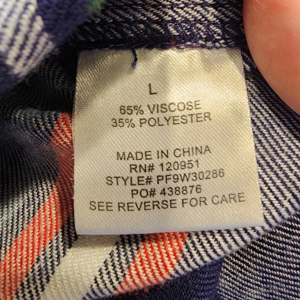 Pink Rose Flannel Button Down Top - image 7